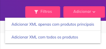 Tela da plataforma