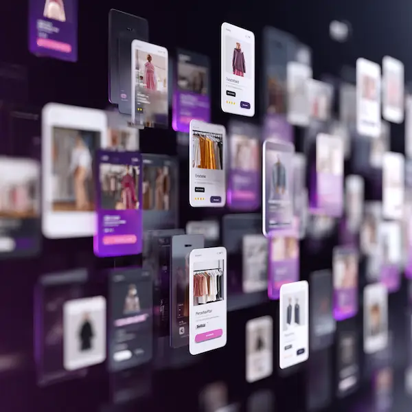 Experiências personalizadas de produtos em diferentes telas de e-commerce