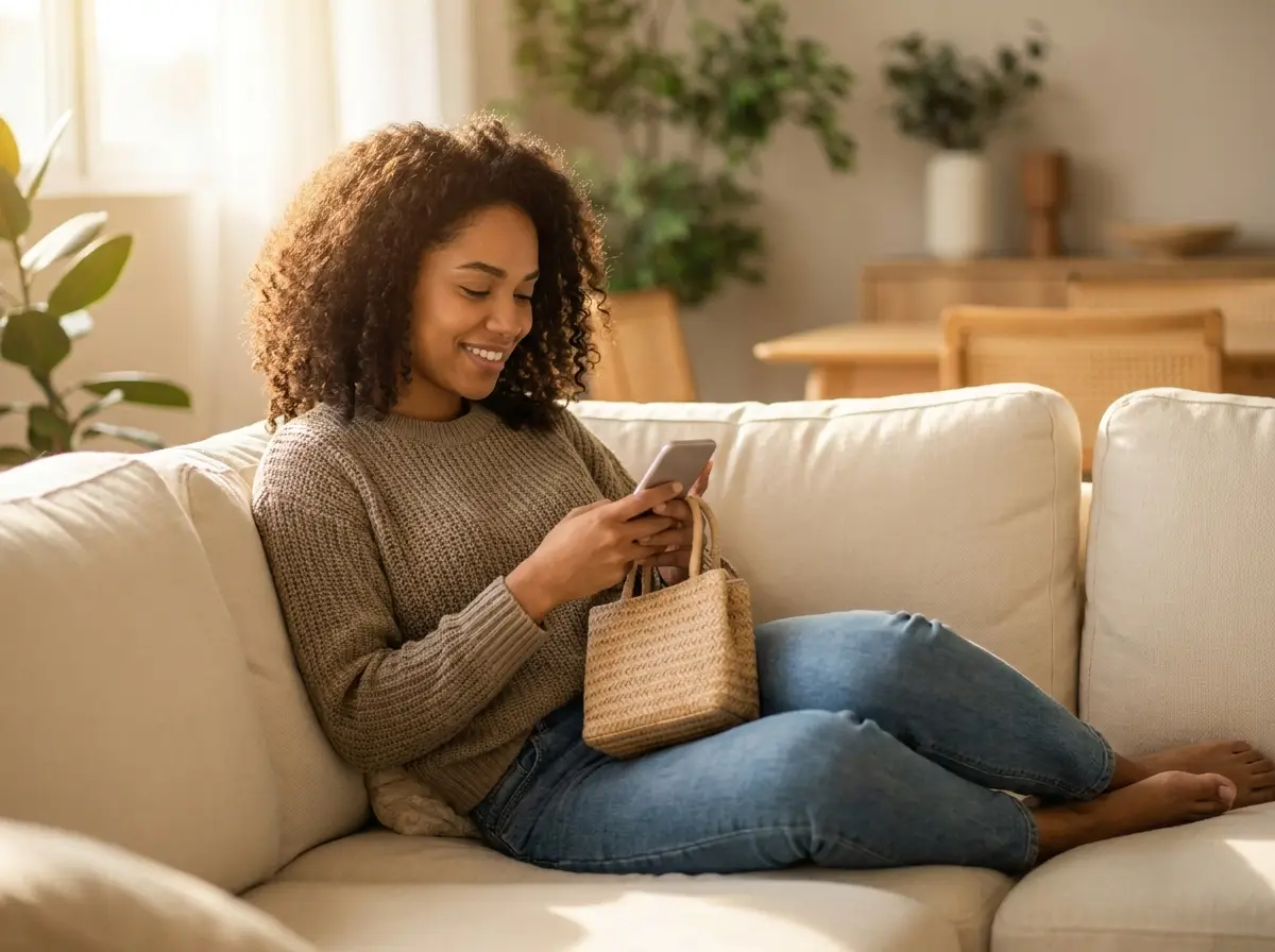 Cliente recebendo SMS da loja no celular