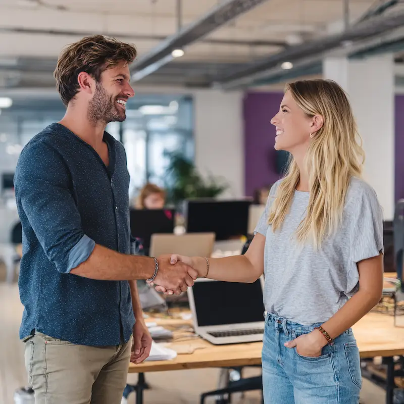 Empreendedores felizes